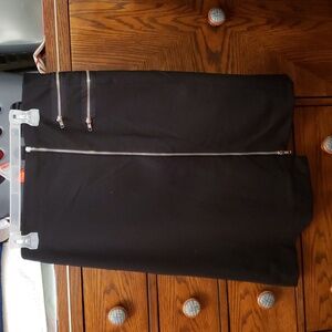 Penningtons black skirt zipper embellishment